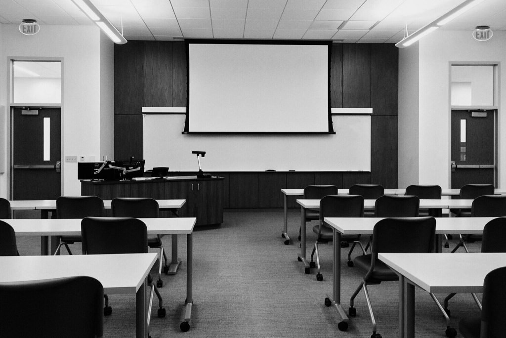 empty classroom